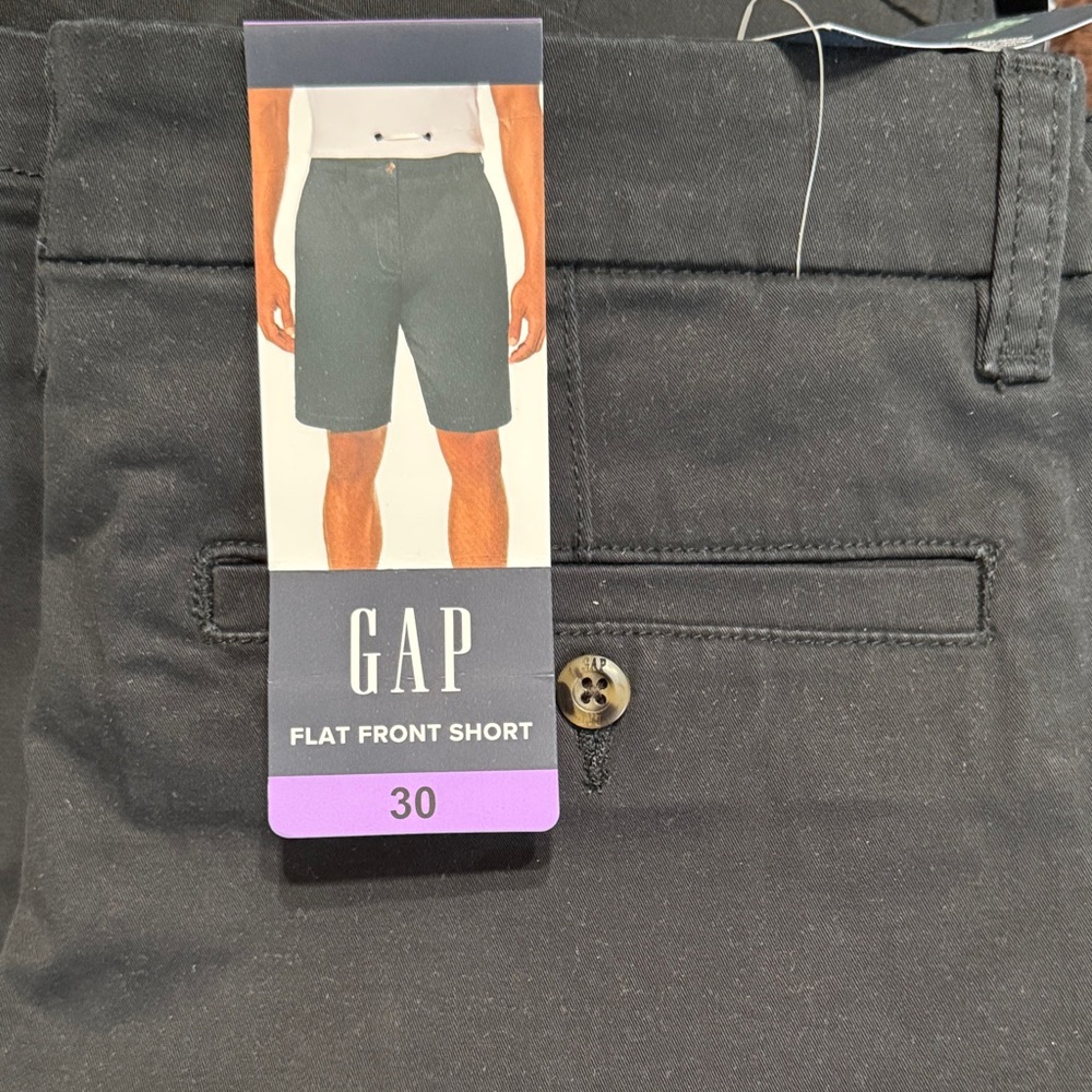 GAP Men's Charcoal Flat Front Shorts